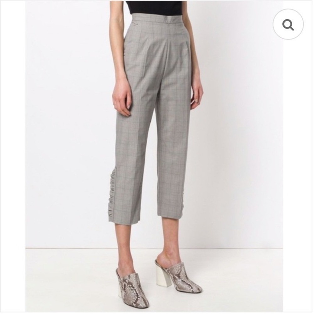 I'M Isola Marras High Rise Ruffle Trousers Made in Italy